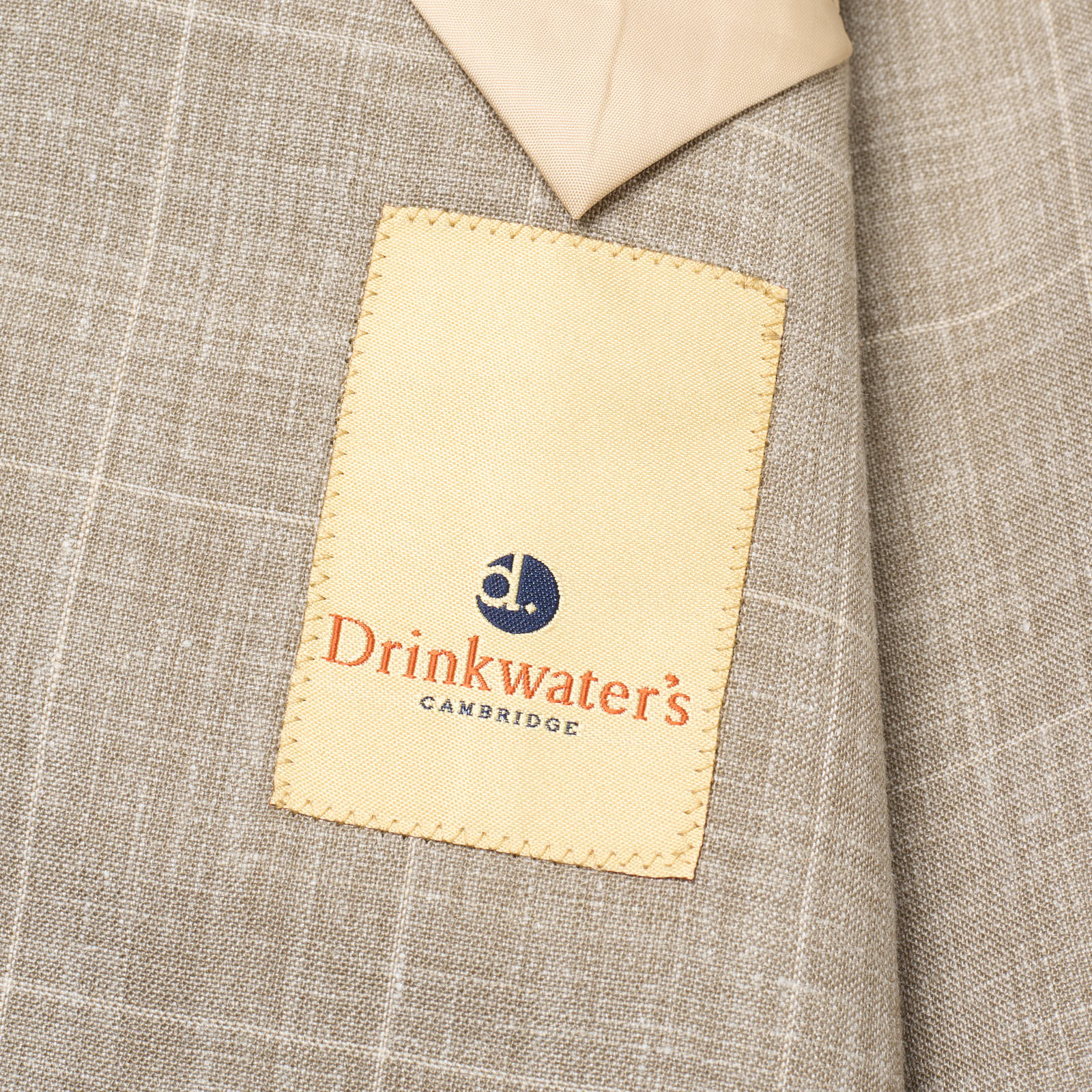 SARTORIA PARTENOPEA for DRINKWATER'S Gray Windowpane Linen Jacket NEW Current Model