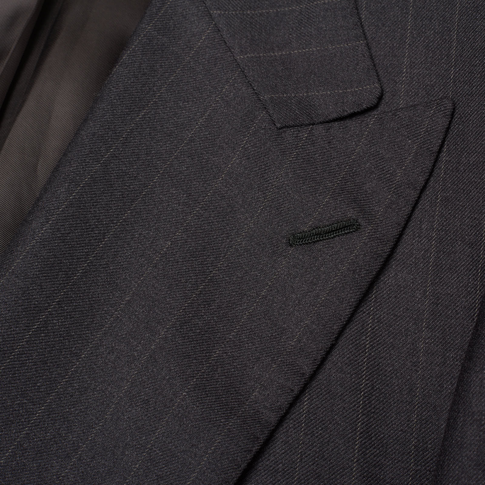 SARTORIA PARTENOPEA for VANNUCCI Handmade Gray Wool DB Jacket EU 50 US 40