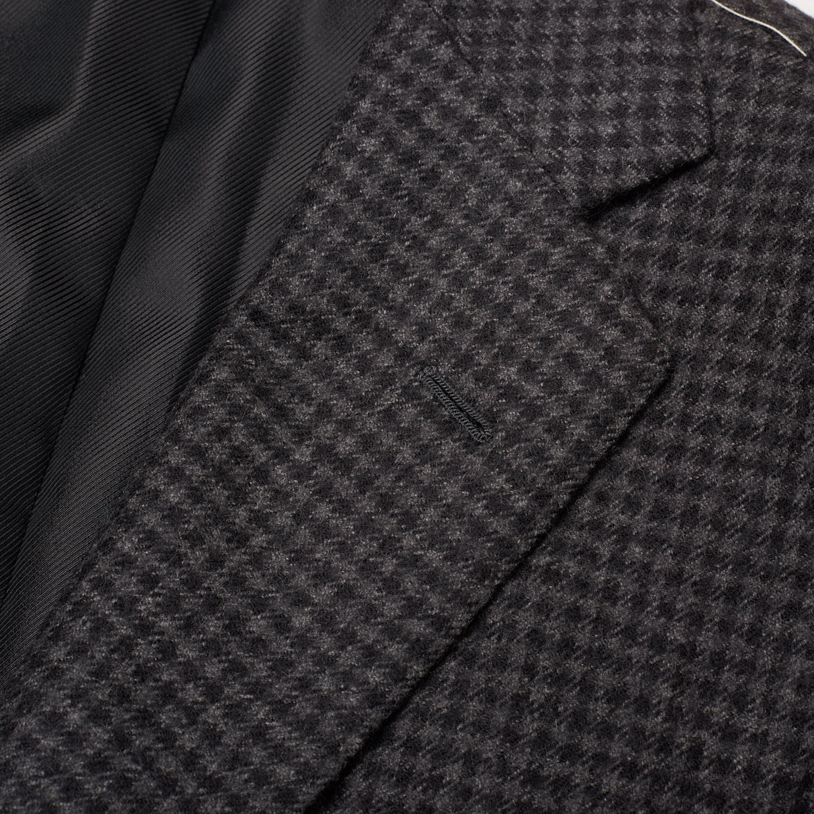 SARTORIA PARTENOPEA for VANNUCCI Gray Sheperd's Check Wool Jacket EU 46 US 36