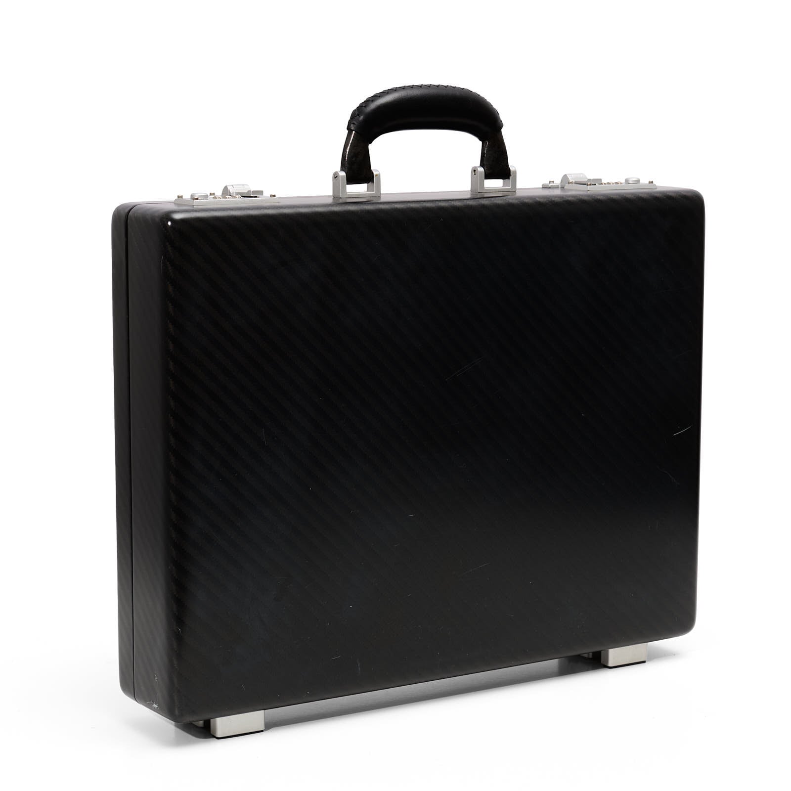 TECKNOMONSTER Cavok Opaque Black Carbon Fiber Document Case NEW