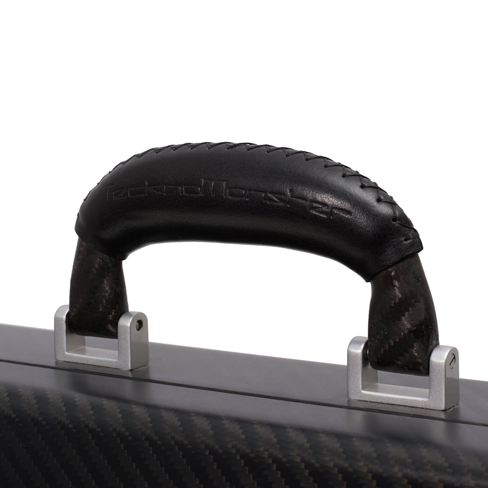 TECKNOMONSTER Cavok Opaque Black Carbon Fiber Document Case NEW