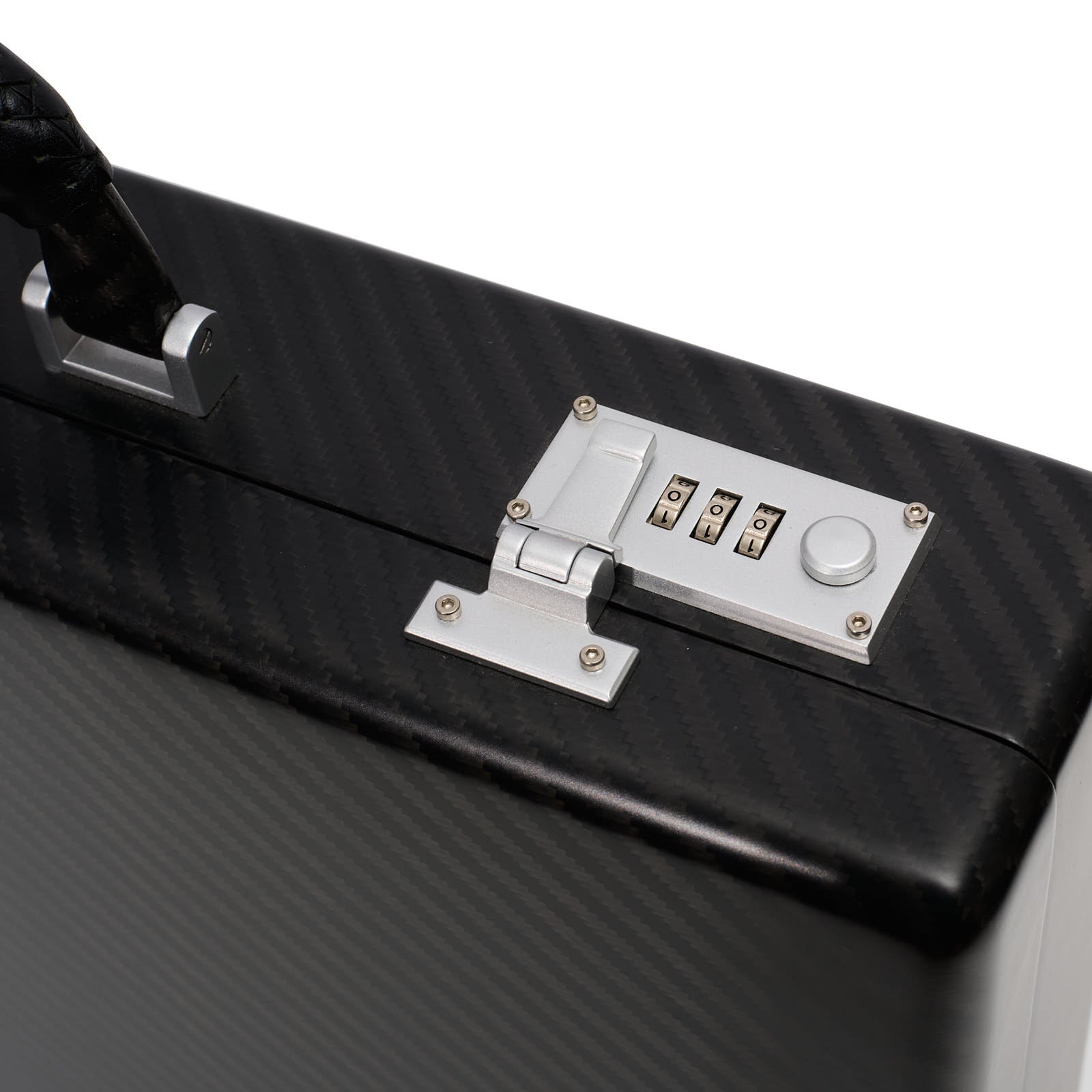 TECKNOMONSTER Cavok Opaque Black Carbon Fiber Document Case NEW