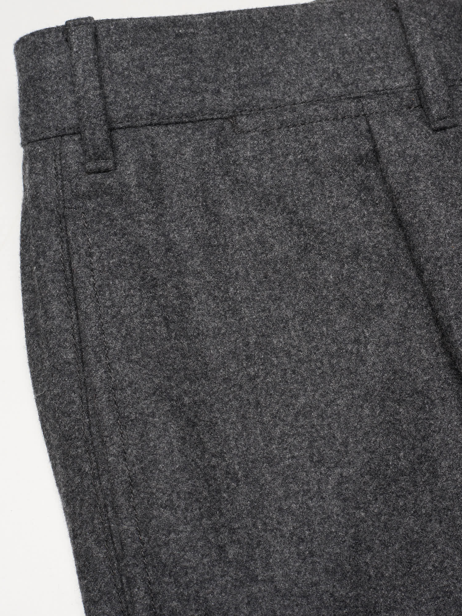 THE GIGI Gray Flannel Wool Dress Pants EU 48 NEW US 32