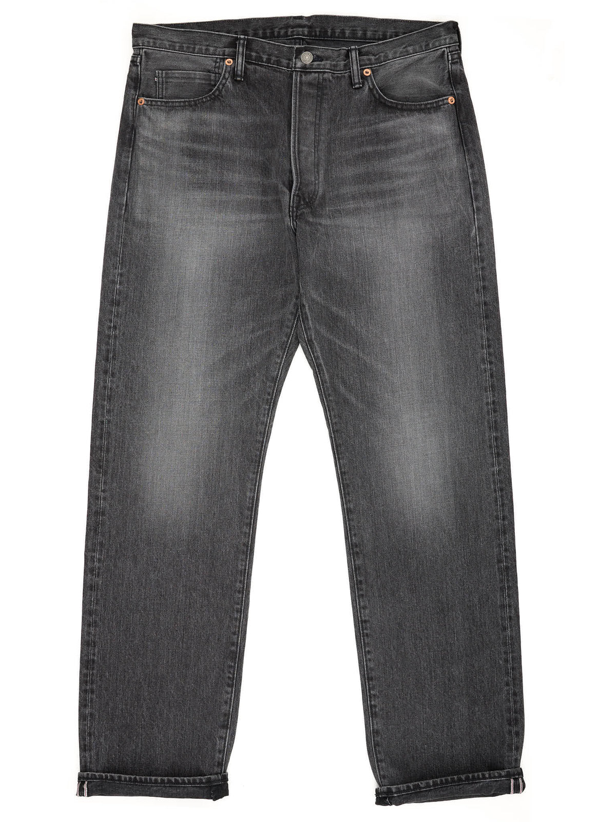THE REAL MCCOY'S 996BK Gray Denim Cotton Selvedge Jeans