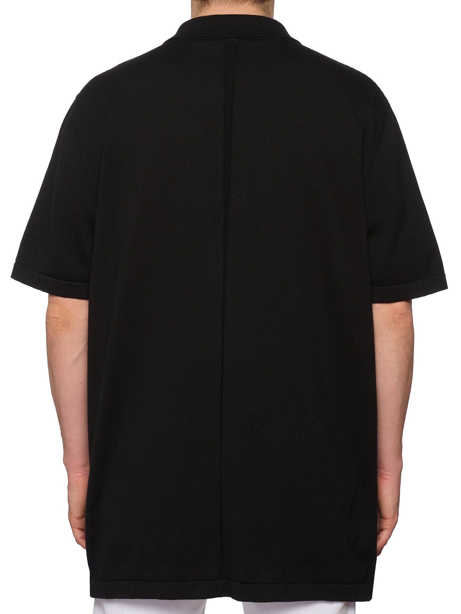 THE ROW "Mael" Black Cotton Oversized Short Sleeve Shirt Size L NEW