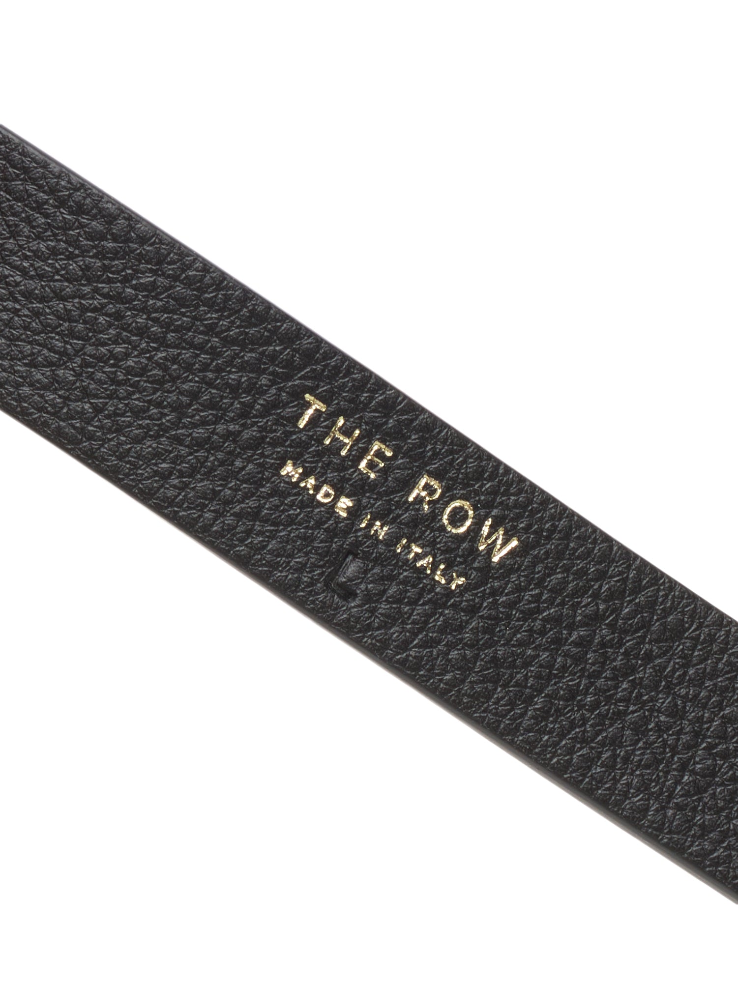 THE ROW Black Knotted Bovine Leather Belt Size L NEW