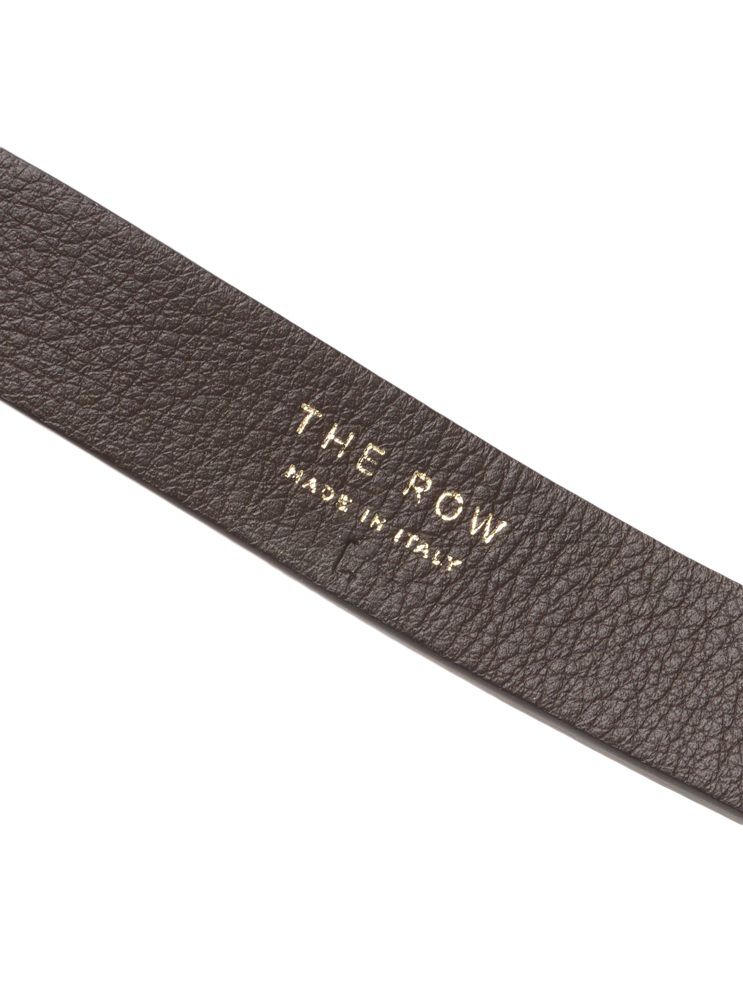 THE ROW Dark Brown Knotted Bovine Leather Belt Size L NEW