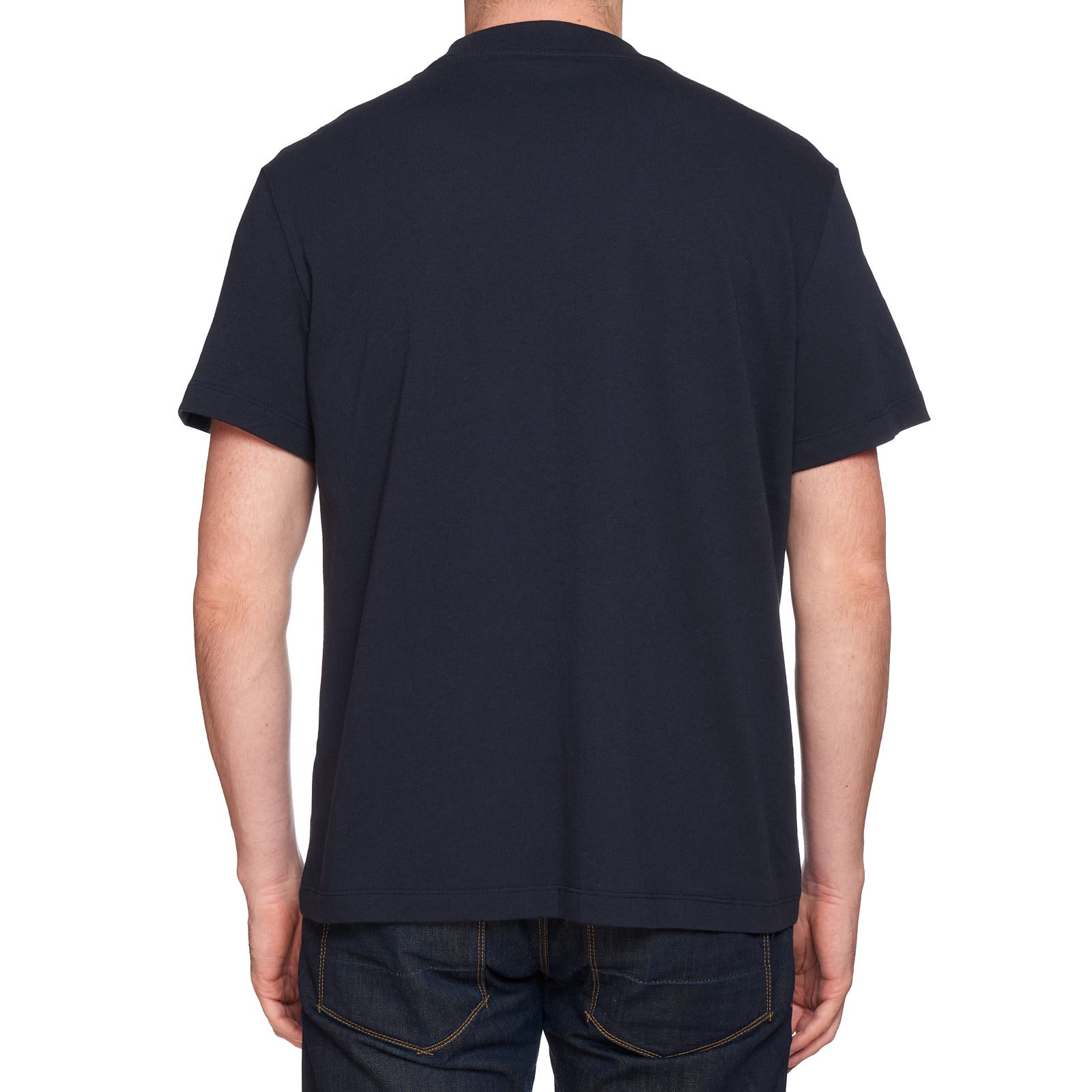 THE ROW "Beau" Navy Blue Cotton Short Sleeve T-Shirt NEW US L THE ROW