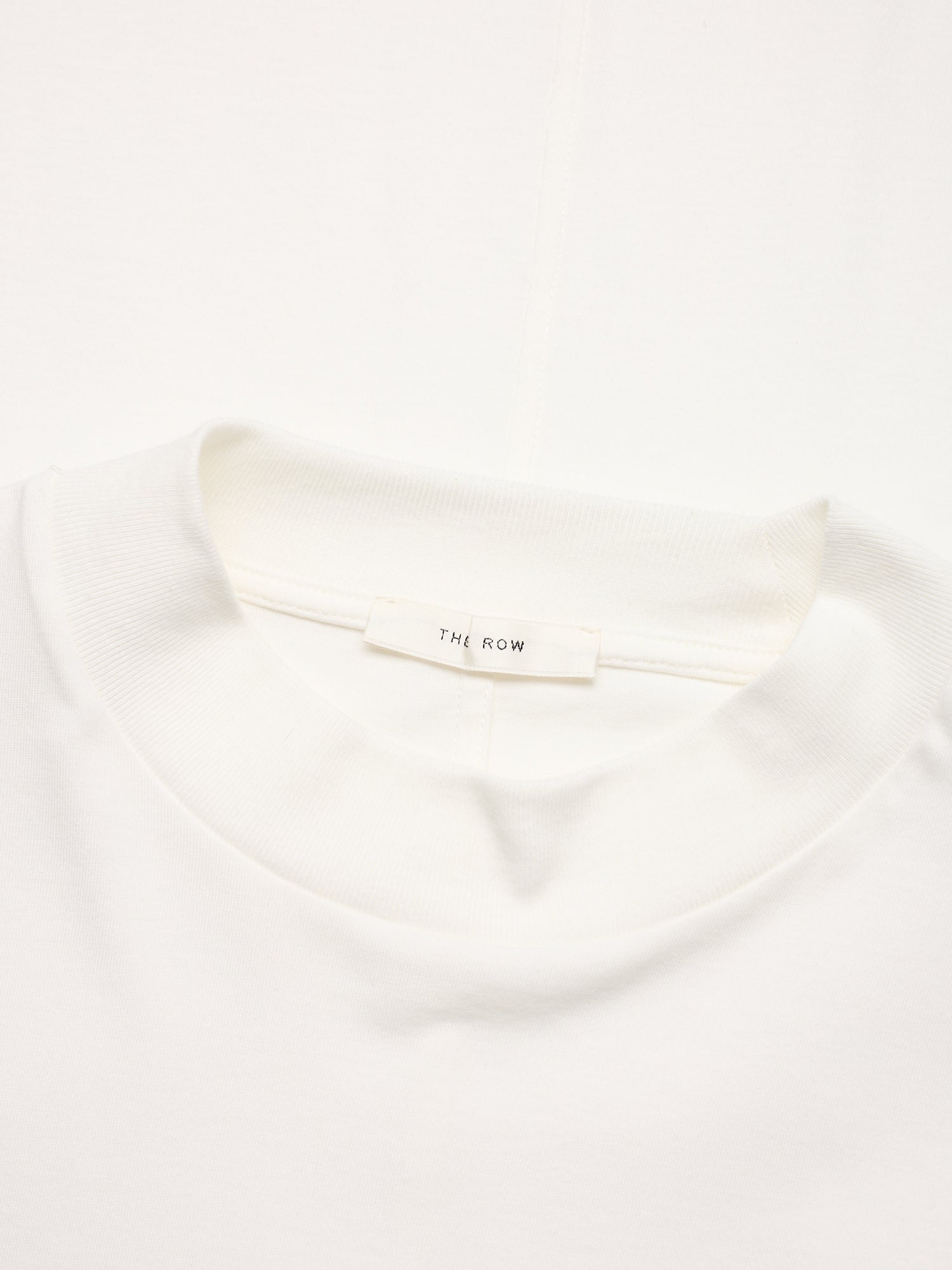 THE ROW "Errigal" White Cotton Jersey T-Shirt Size L New