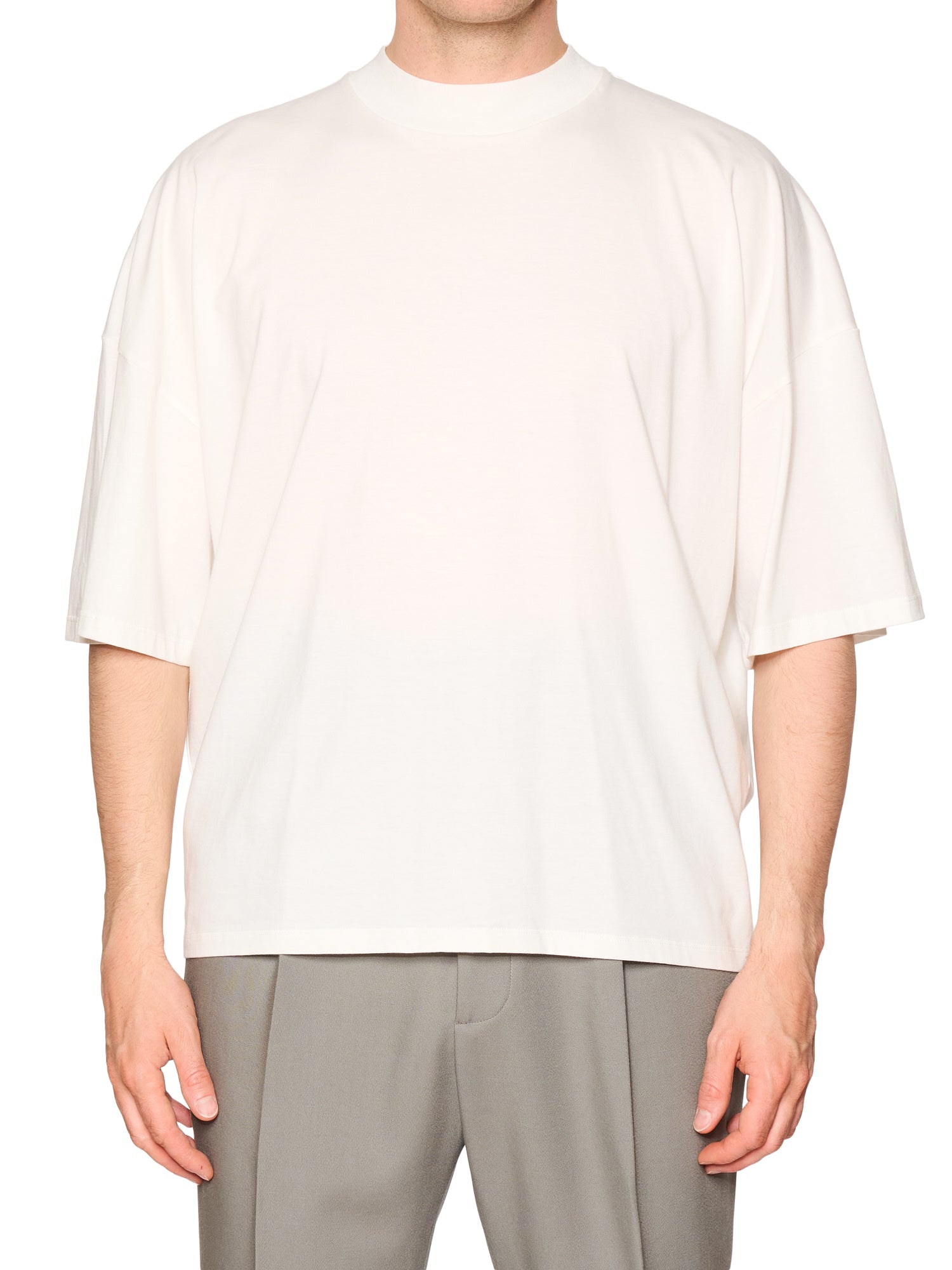 THE ROW "Errigal" White Cotton Jersey T-Shirt Size L New