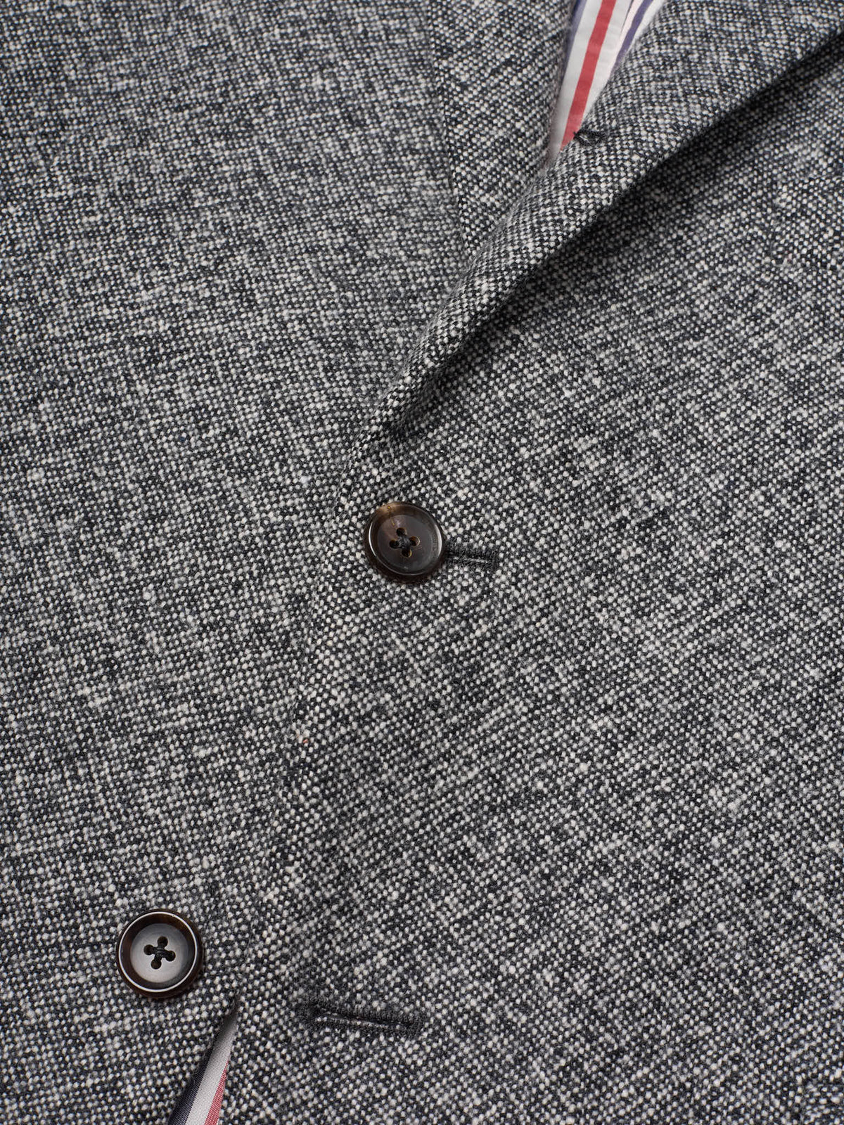 THOM BROWNE New York Gray Birdseye Cashmere Sport Jacket