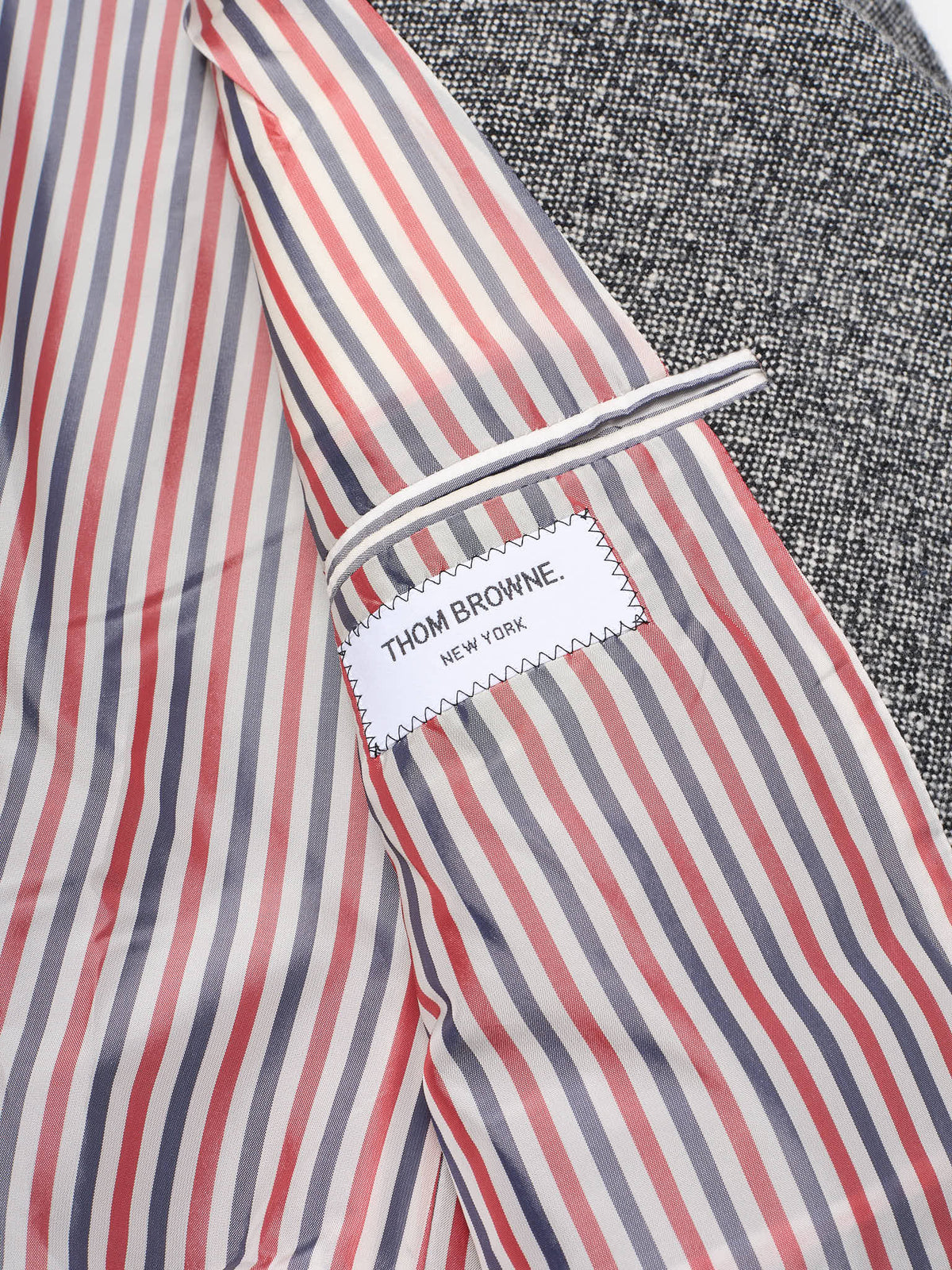 THOM BROWNE New York Gray Birdseye Cashmere Sport Jacket