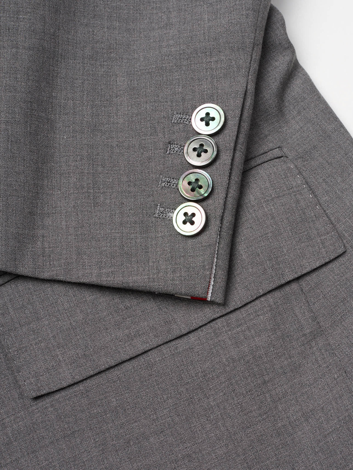 THOM BROWNE New York Gray Wool 4-Bar Sport Jacket Blazer NEW