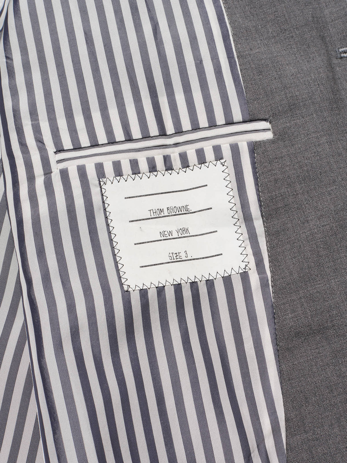 THOM BROWNE New York Gray Wool 4-Bar Sport Jacket Blazer NEW