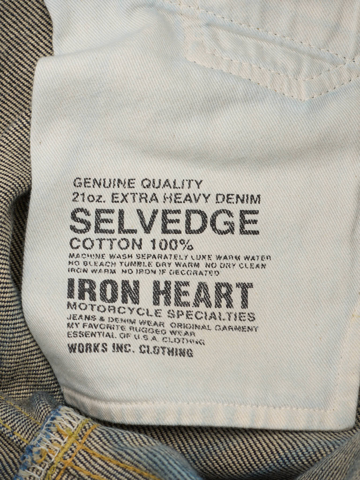 IRON HEART 634 21oz Selvedge Denim Indigo Straight Cut Jeans - 25 wears