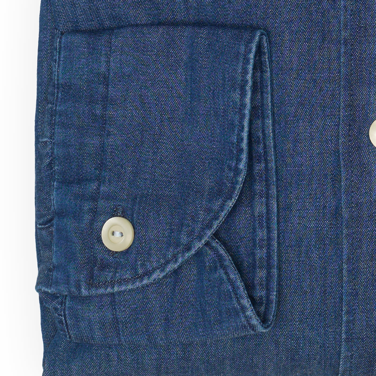 TINTORIA MATTEI 954 Blue Broadcloth Cotton Shirt EU 39 NEW US 15.5