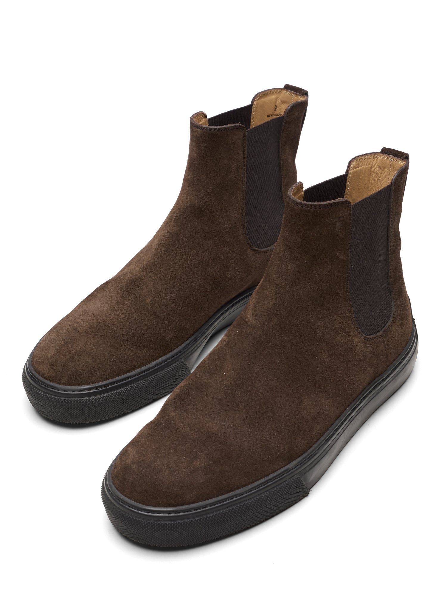 TOD'S Brown Suede Leather Chelsea Boots EU 43 US 10 NEW