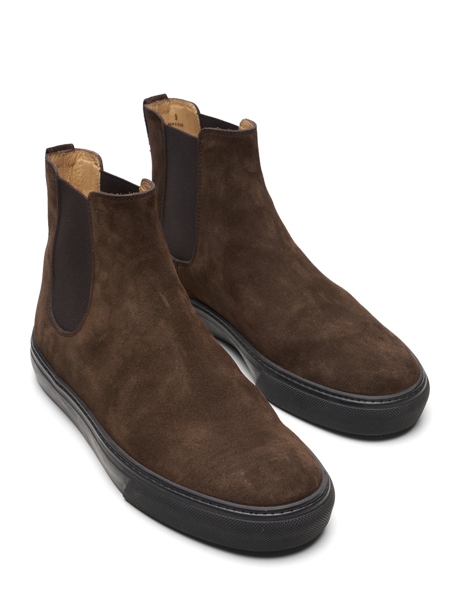 TOD'S Brown Suede Leather Chelsea Boots EU 43 US 10 NEW