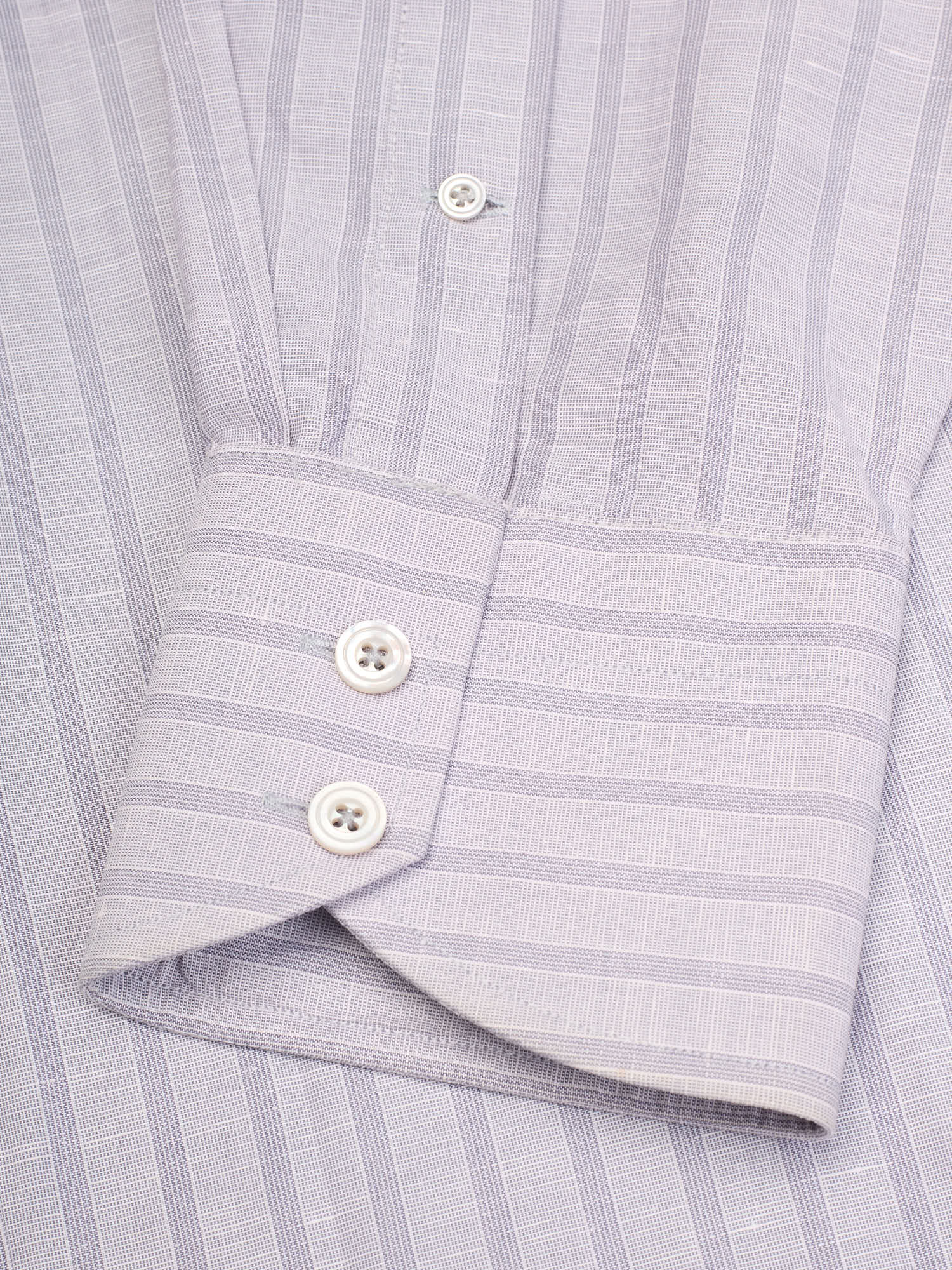 TOM FORD Gray Striped Cotton Dress Shirt EU 42 US 16.5