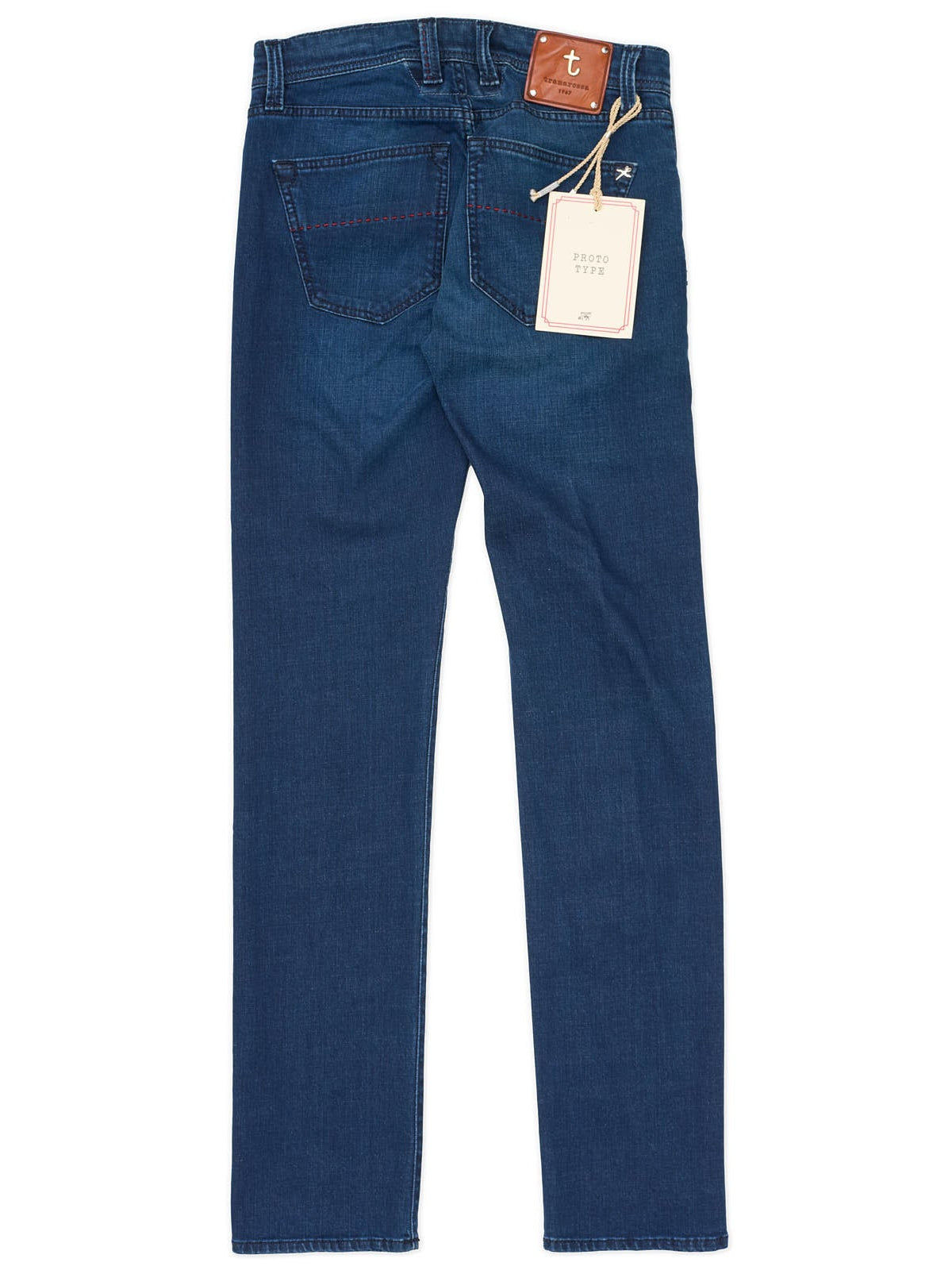 TRAMAROSSA Michelangelo Blue Cotton Stertch Slim Fit Jeans Pants NEW