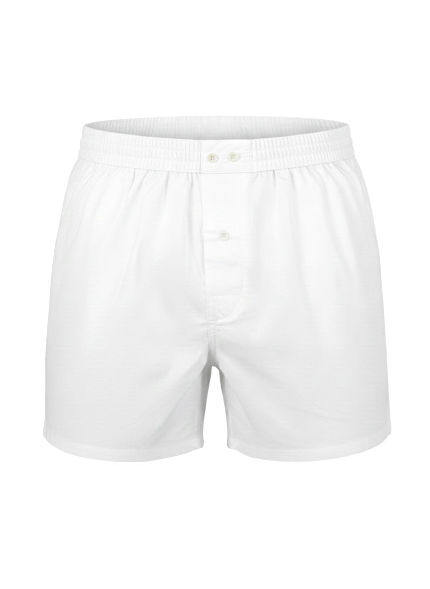 The McAlson M0100 - Classic White Boxer Shorts