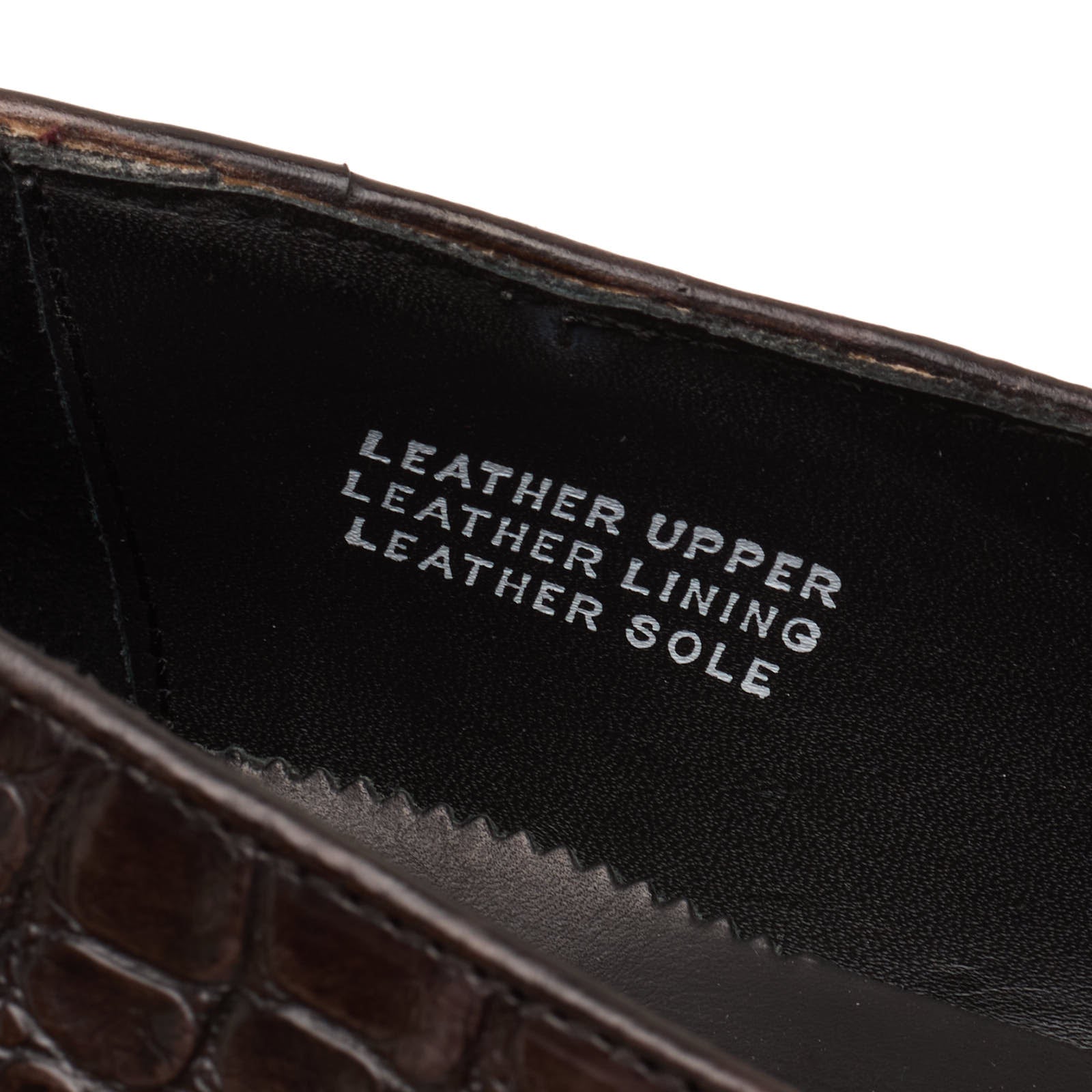 VANNUCCI Dark Brown Genuine Crocodile Leather Loafers Shoes EU 45 NEW US 11.5