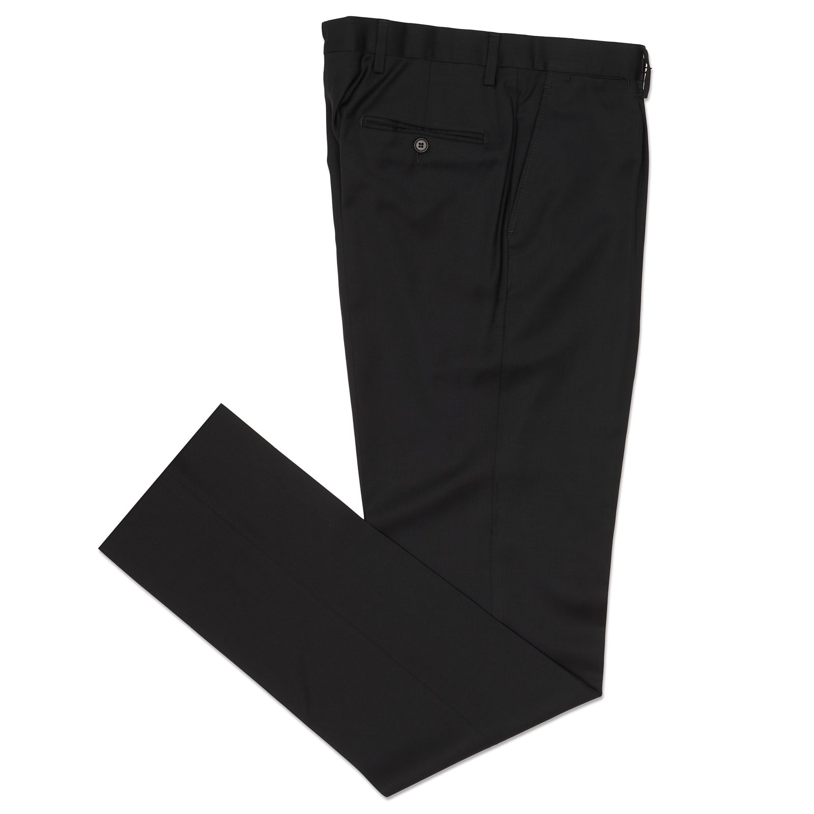 VANNUCCI MILANO Black Supper 120s Wool Dress Pants EU 46 New US 30