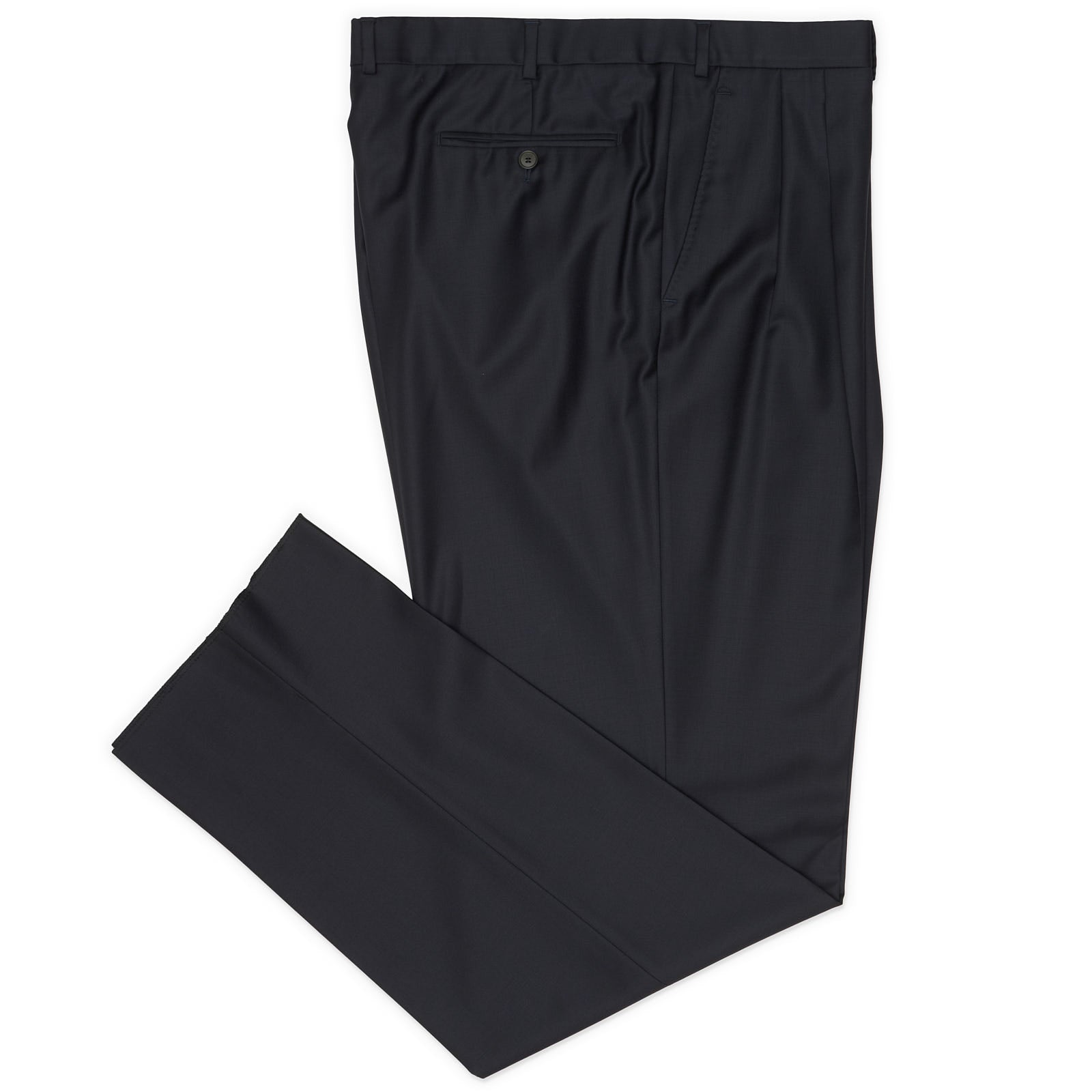 slim fit dress slacks Men's Classic Fit Solid Heather Medium Gray Flat Front Wool Dress Pants, 34