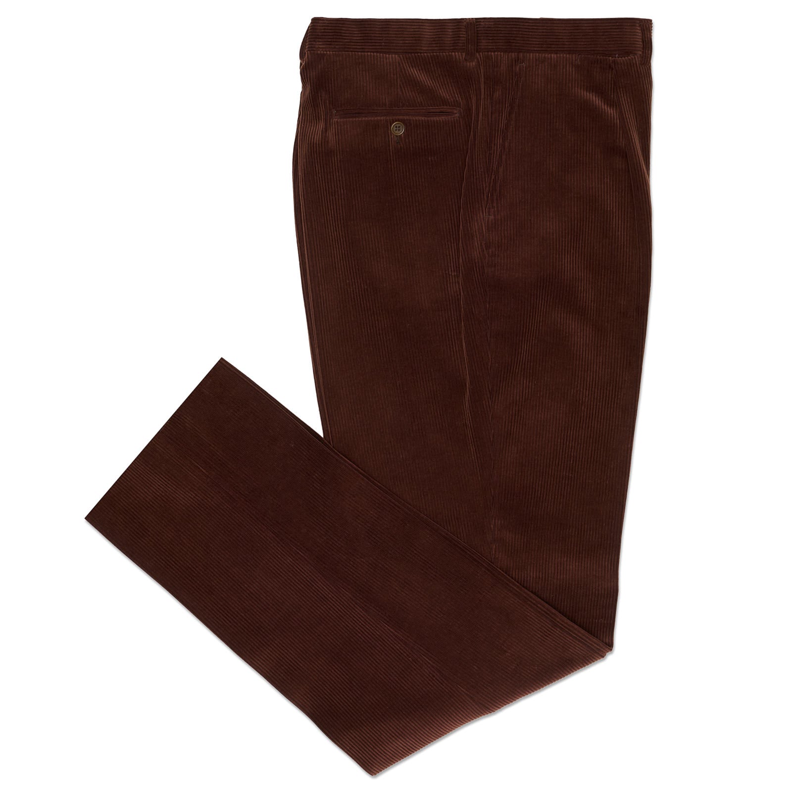 VANNUCCI MILANO Brown Cotton Corduroy Dress Pants New EU 58 New US 40
