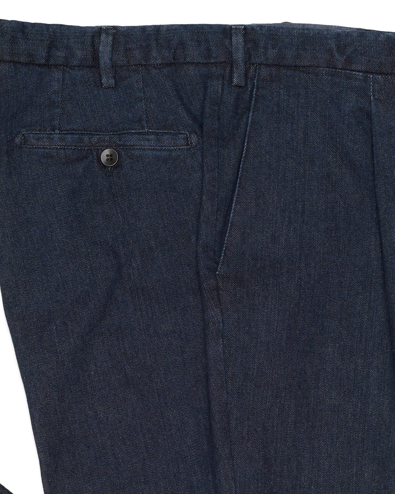 VANNUCCI MILANO Dark Blue Cotton Cashmere Denim Pants NEW