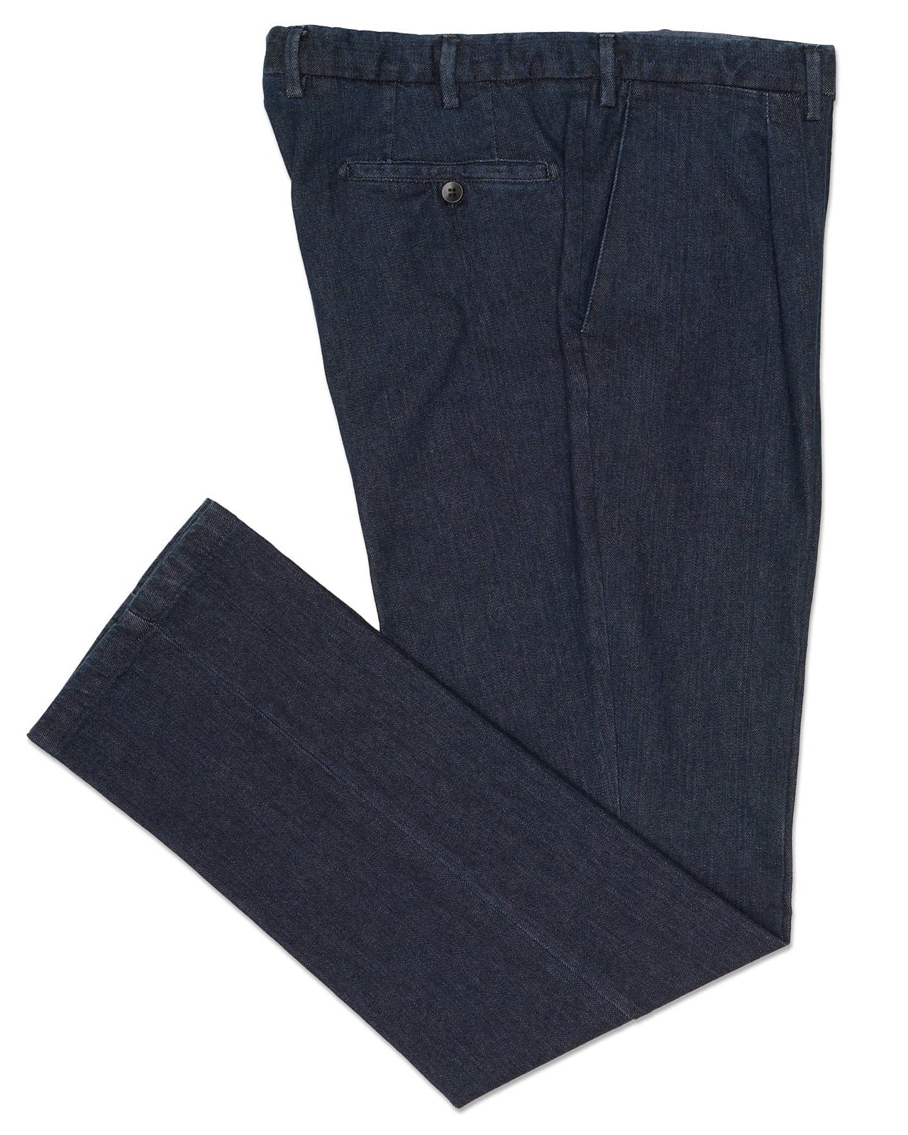 VANNUCCI MILANO Dark Blue Cotton Cashmere Denim Pants NEW