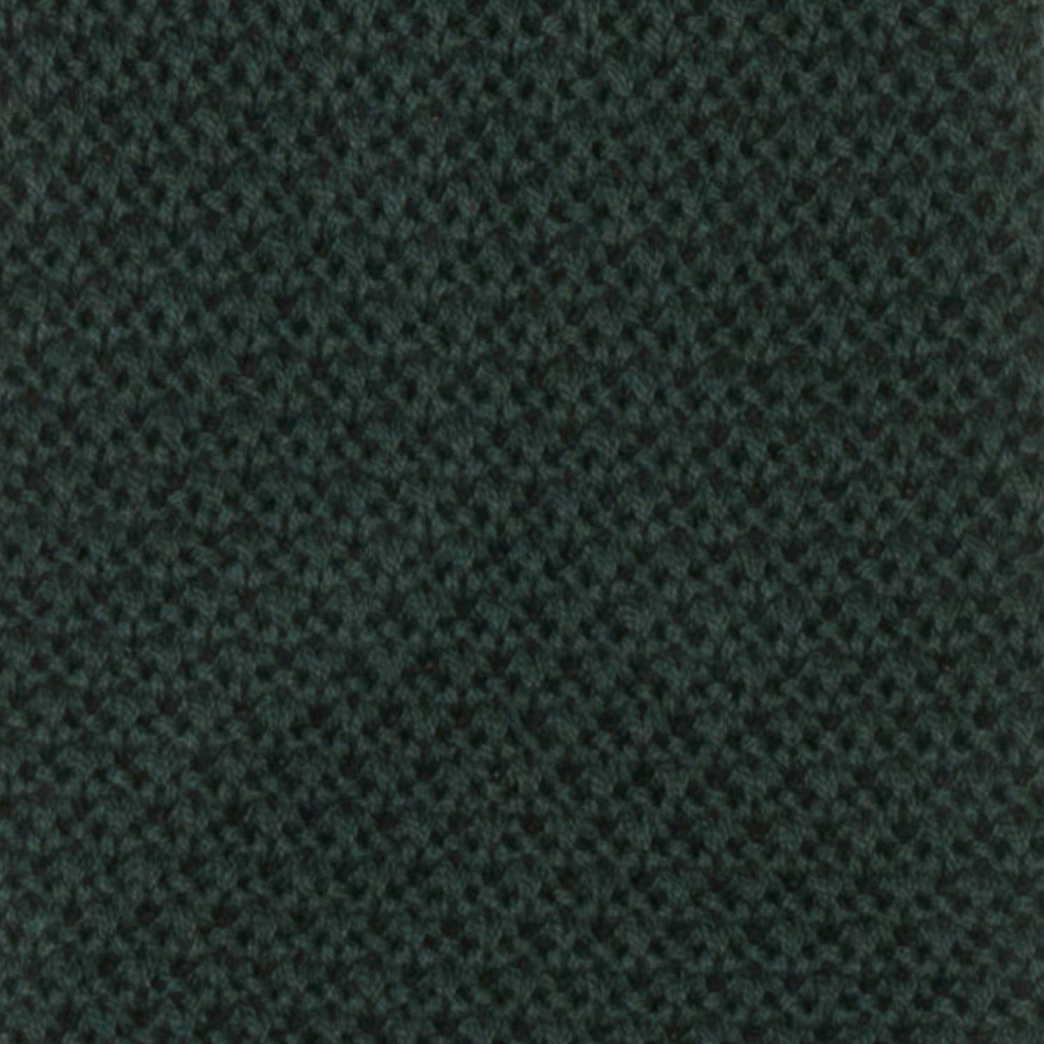 VANNUCCI MILANO Dark Green Cotton Knit Tie NEW