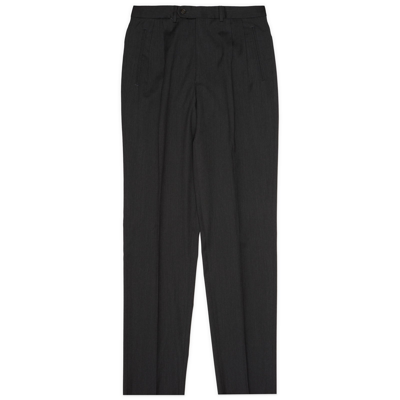 VANNUCCI MILANO Gray Loro Piana Wool 120'S Dress Pants EU 46 NEW US 30