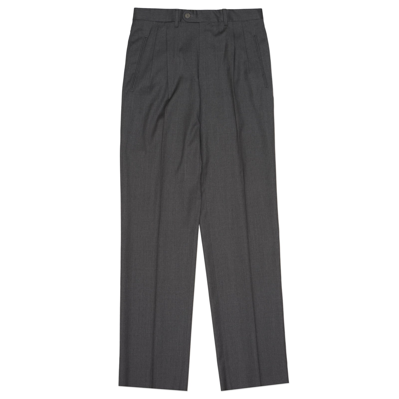 VANNUCCI MILANO Gray Loro Piana Wool Dress Pants NEW