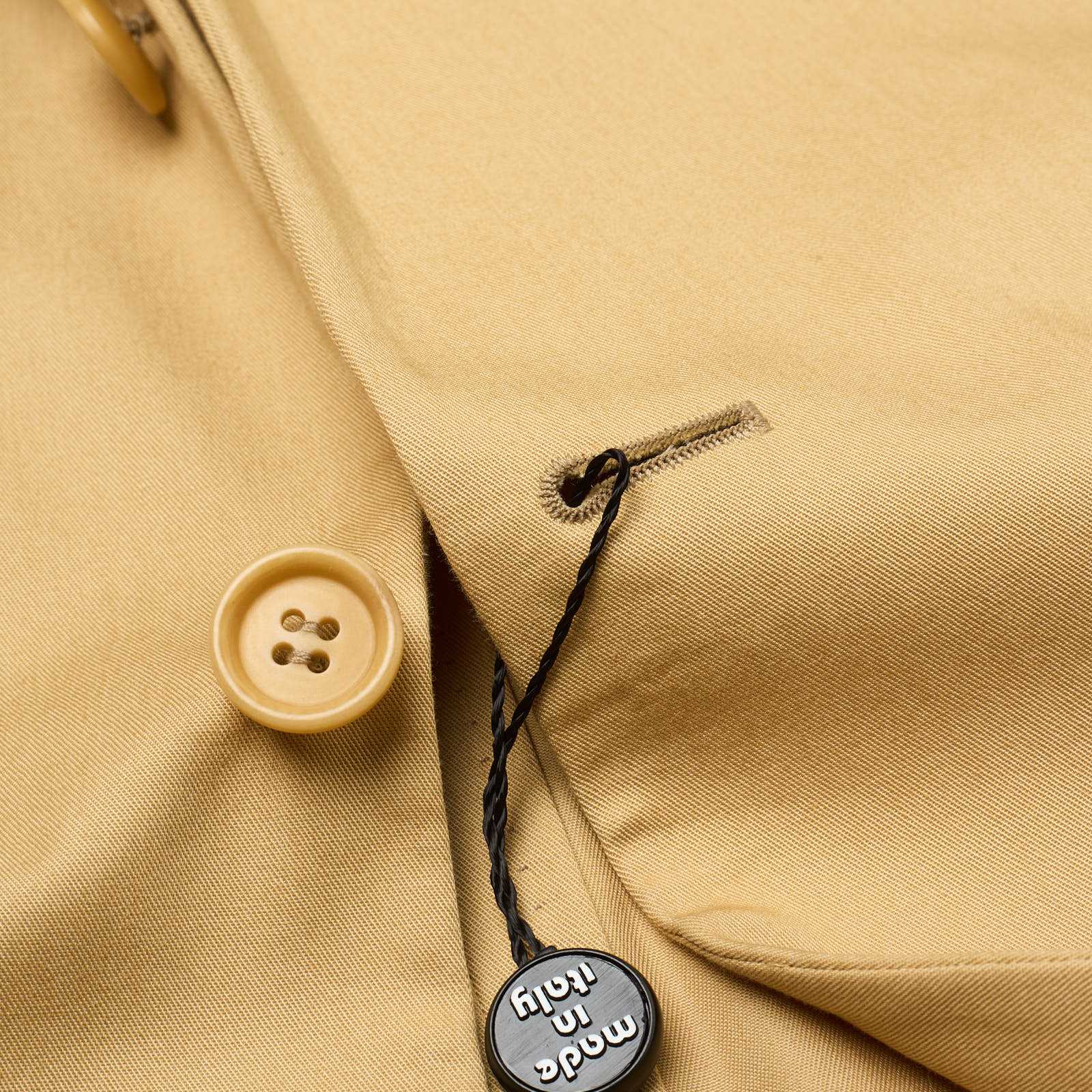 VANNUCCI Milano Beige Cotton Half Lined Jacket EU 56 NEW US 46