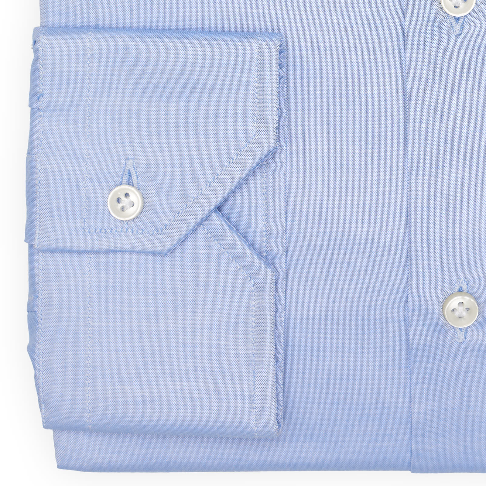 VANNUCCI Milano Blue Oxford Cotton Dress Shirt EU 45 NEW US 18