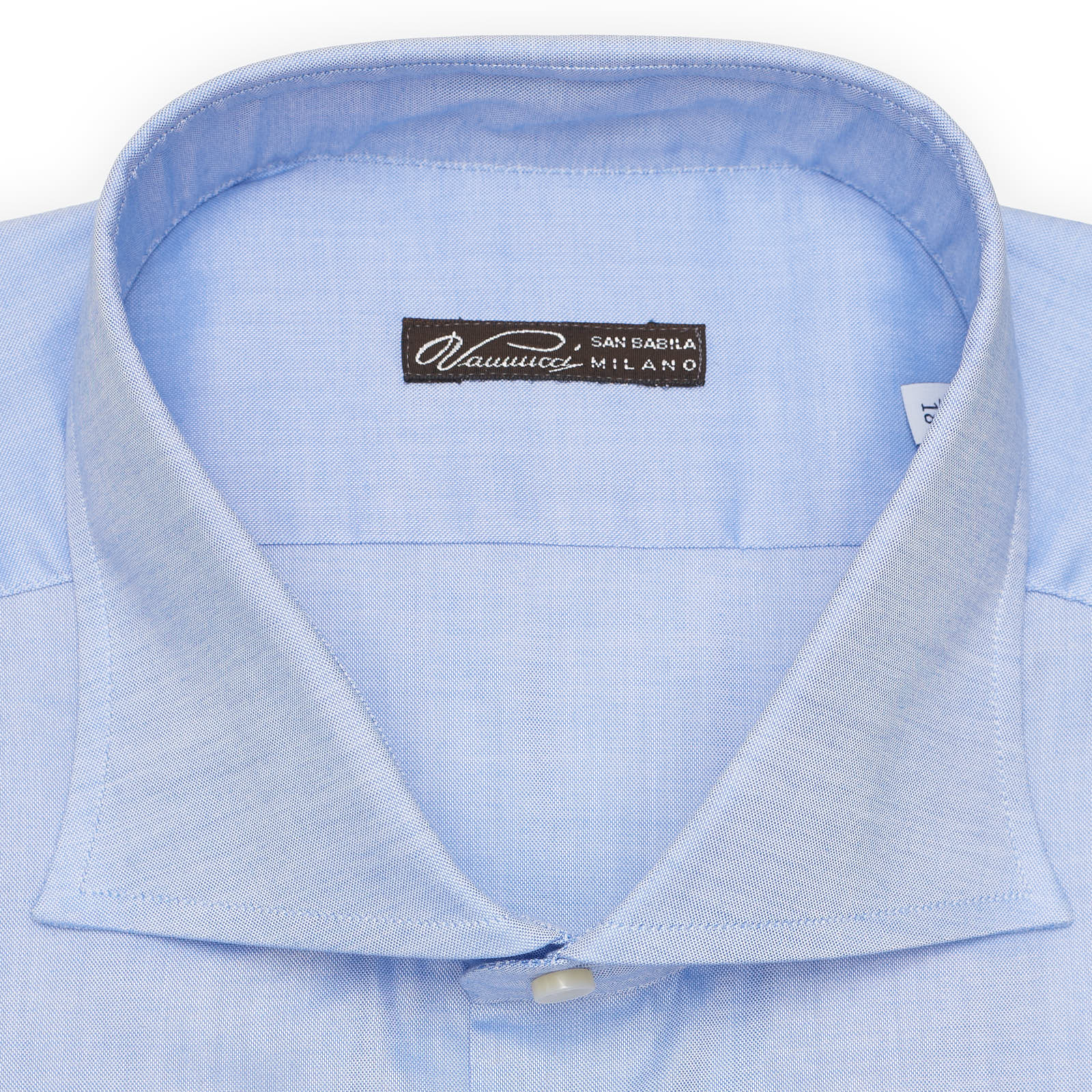 VANNUCCI Milano Blue Oxford Cotton Dress Shirt EU 45 NEW US 18
