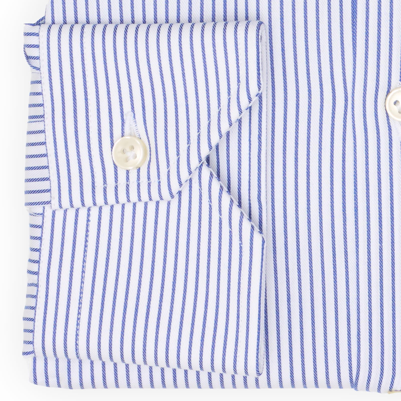 VANNUCCI Milano Blue Rope Striped Cotton Dress Shirt EU 37 NEW US 14.5