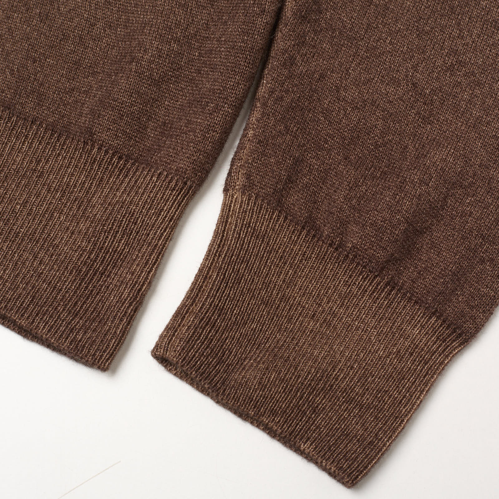 VANNUCCI Milano Brown Cashmere Knit Crewneck Sweater EU 48 NEW US S