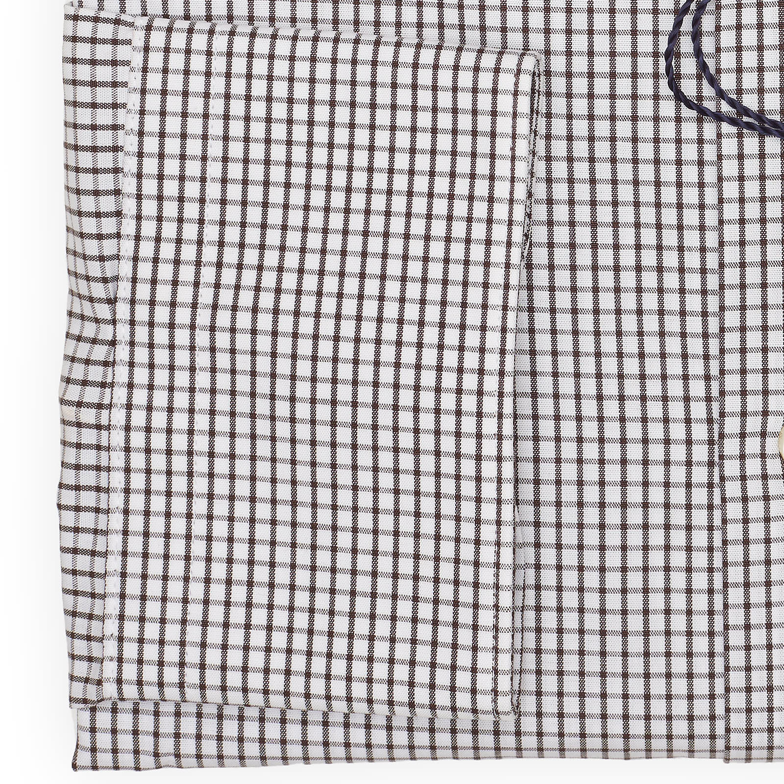 SAVILE ROW Brown Plaid Cotton Dress Shirt EU 43 NEW US 17