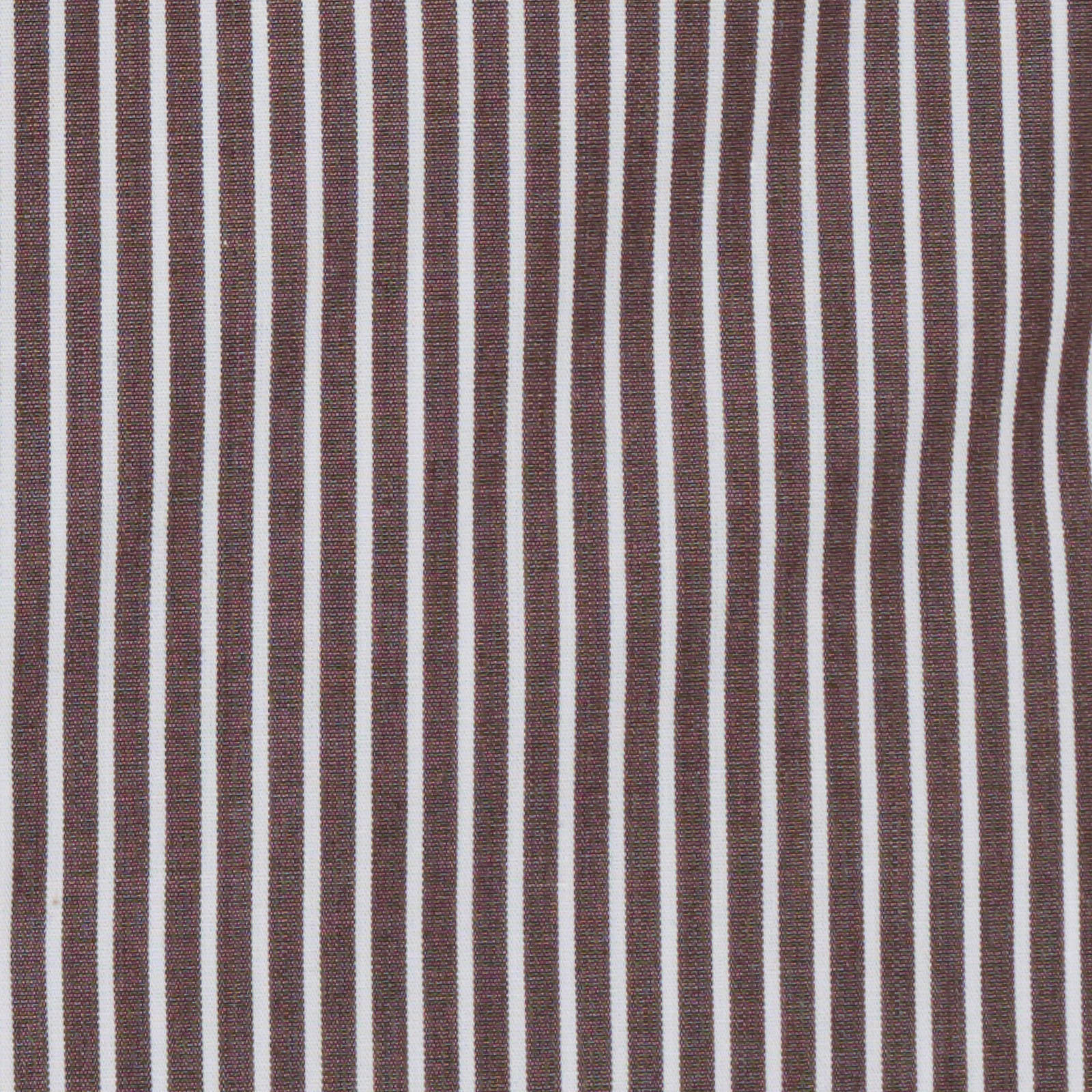 VANNUCCI Milano Dark Brown Striped Cotton Dress Shirt EU 38 NEW US 15