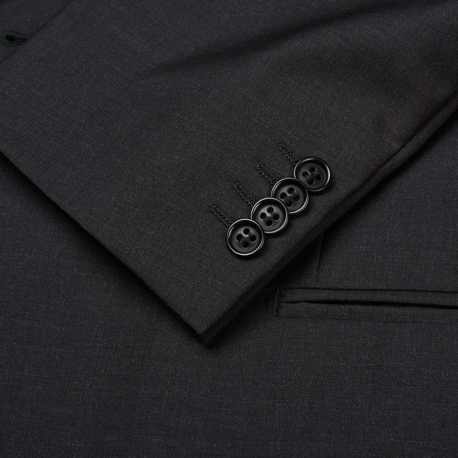 VANNUCCI Milano Dark Gray Wool Super 130's 3 Piece Suit EU 54 NEW US 44