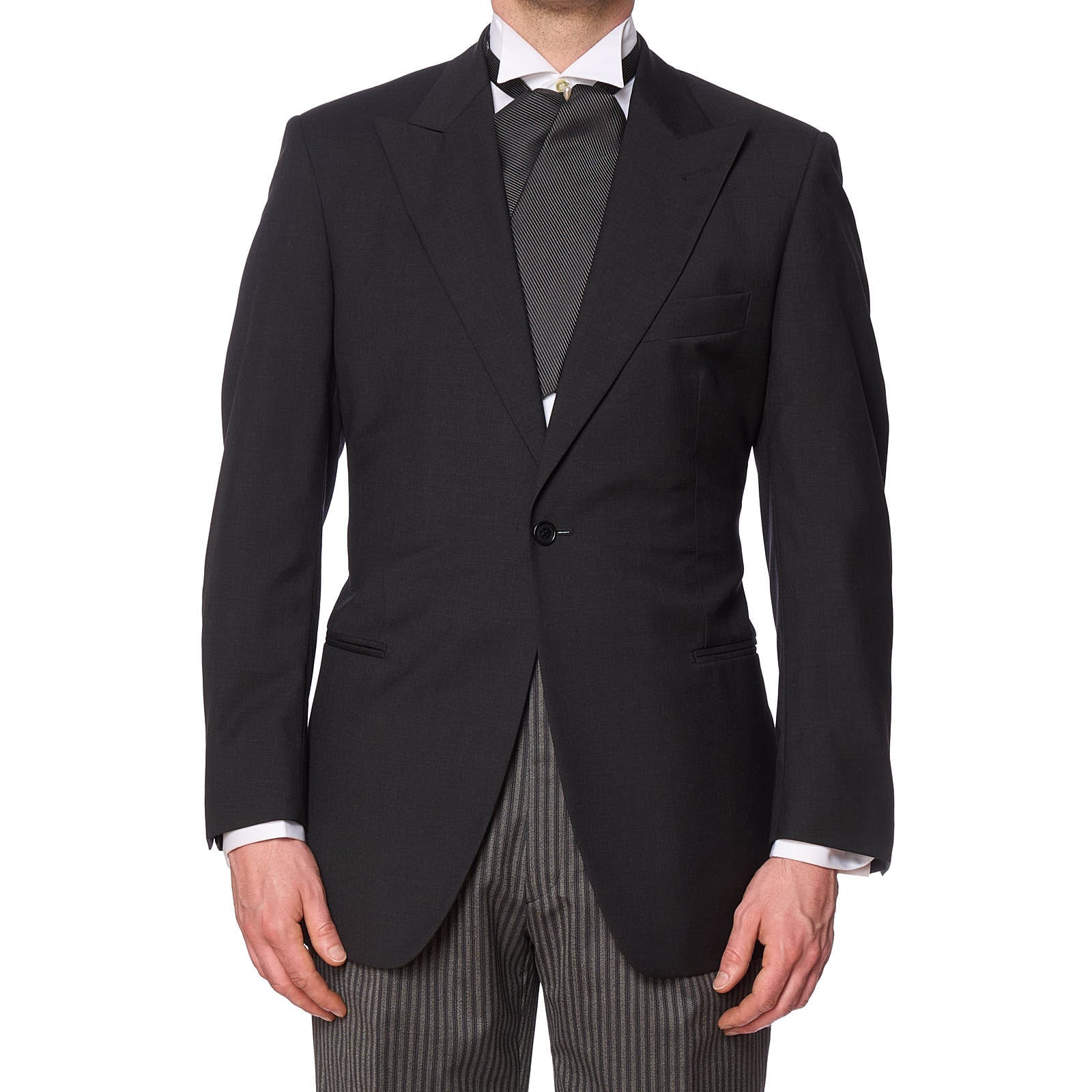 VANNUCCI Milano Wool Guabello Super 130's Morning Suit Wedding EU 52 NEW US 42