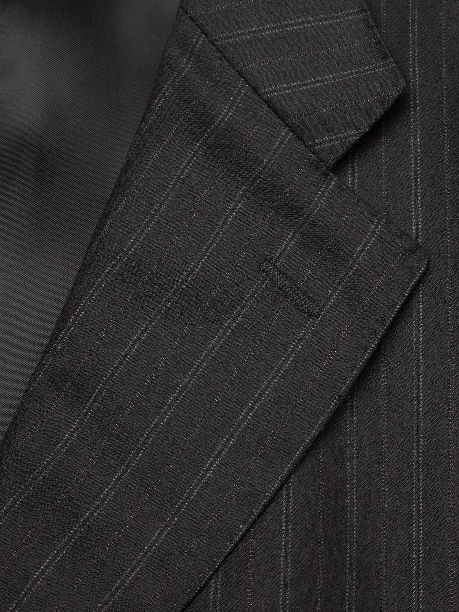 VANNUCCI Milano Gray Chalk Striped Loro Piana Virgin Wool Suit EU 56 NEW US 46