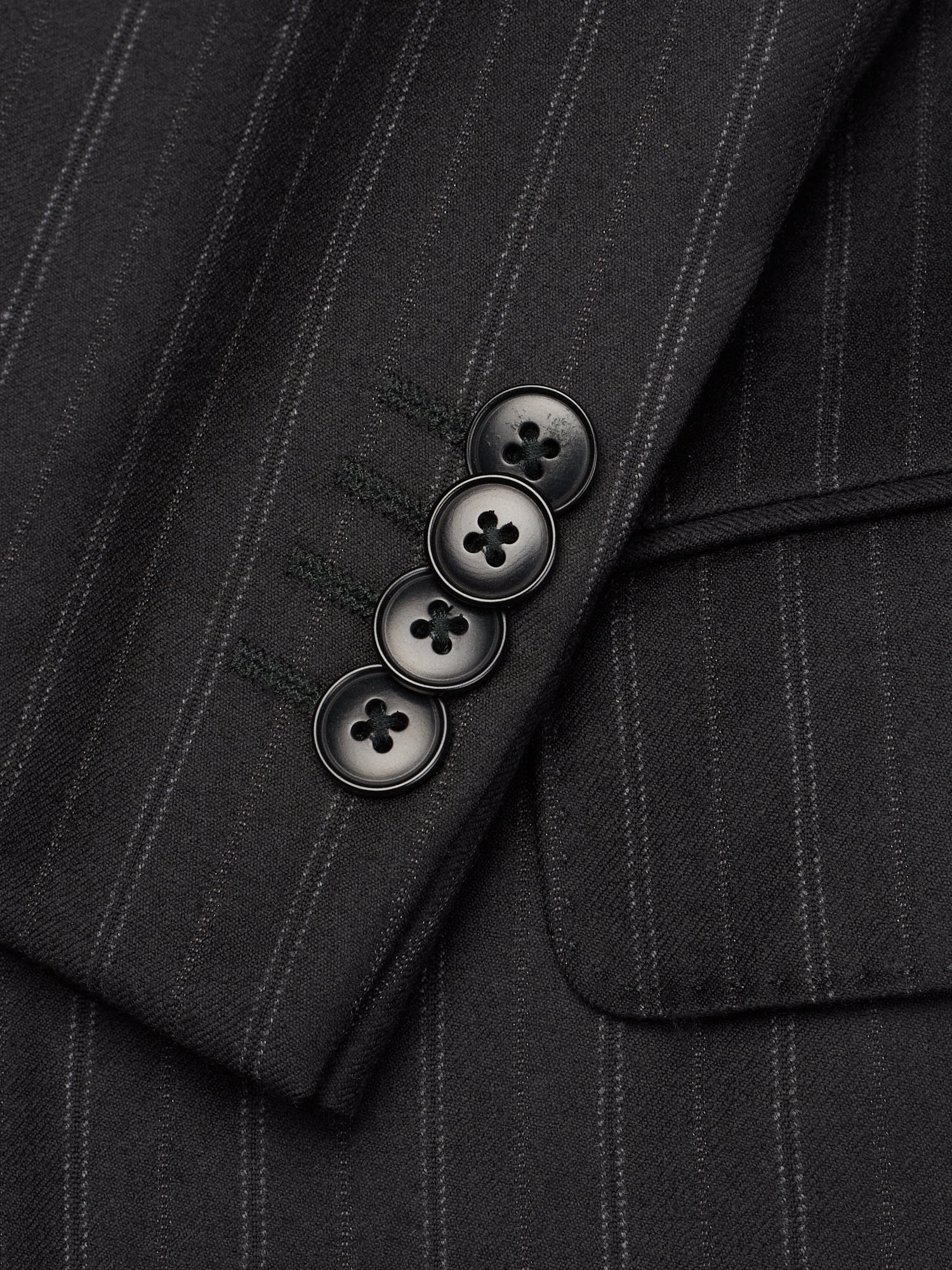 VANNUCCI Milano Gray Chalk Striped Loro Piana Virgin Wool Suit EU 56 NEW US 46