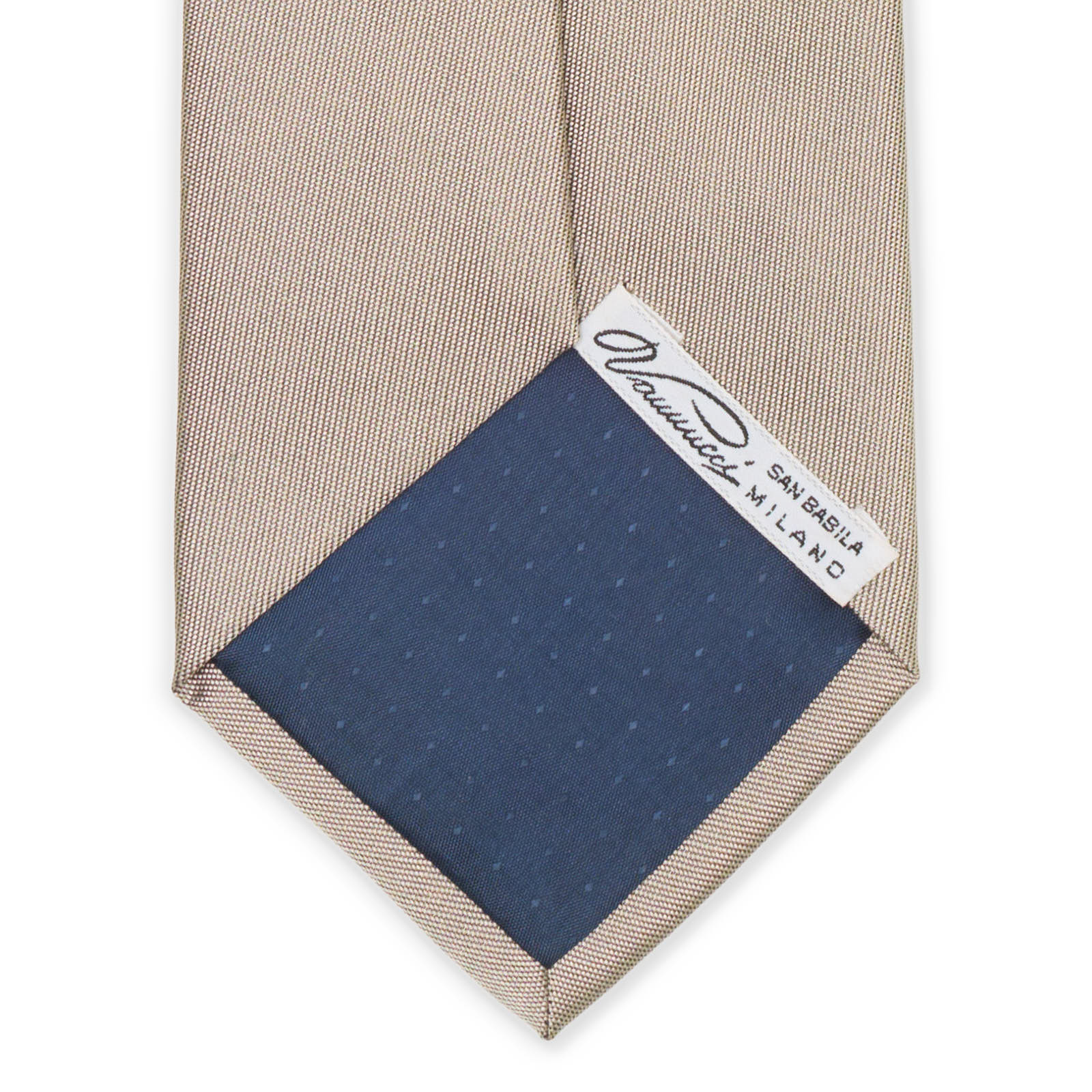 VANNUCCI Milano Gray Satin Silk Tie NEW