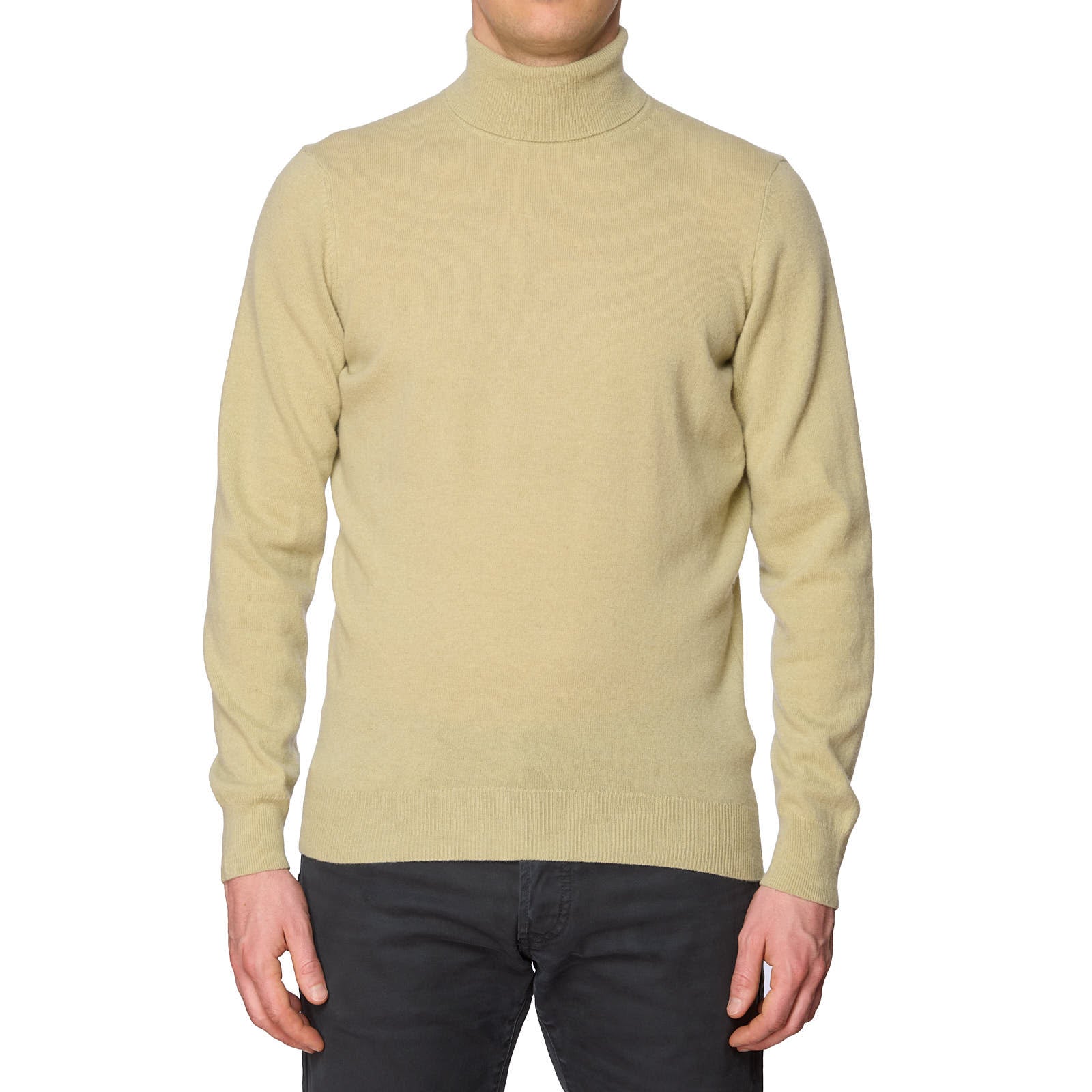 VANNUCCI Milano Sage Loro Piana Wool-Cashmere Knit Turtleneck Sweater NEW