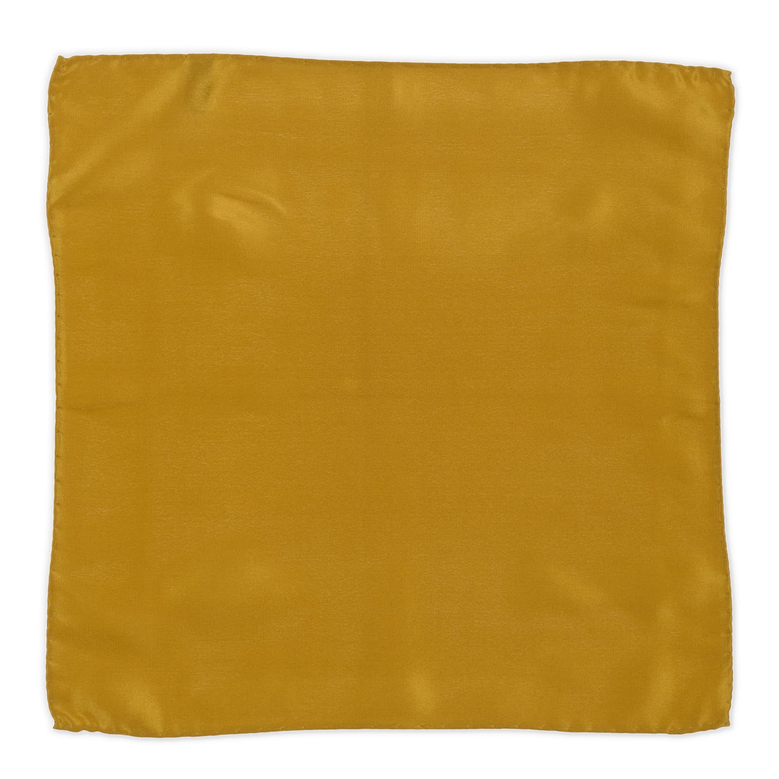 VANNUCCI Milano Handmade Orange-Bronze Silk Pocket Square NEW 31cm x 31cm