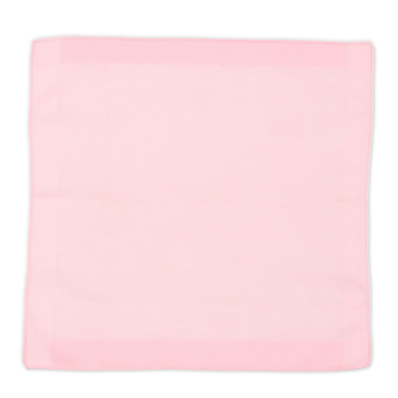 VANNUCCI Milano Handmade Pink Cotton Pocket Square NEW 30cm x 30cm