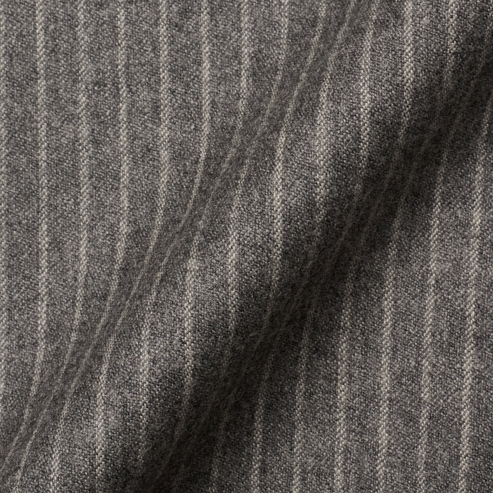 VANNUCCI Milano Gray Chalk Striped Flannel Suit EU 54 NEW US 44